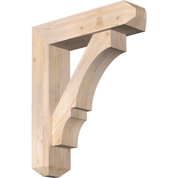 Ekena Millwork Balboa Craftsman Smooth Bracket w/ Offset Brace, Douglas Fir, 7 1/2"W x 30"D x 36"H BKT0806X30X36BOA04SDF - main